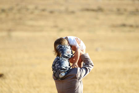 Arabic mother and babyの写真素材