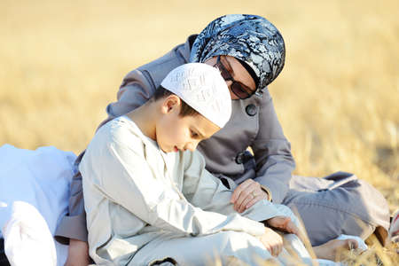 Arabic people enjoying in nature