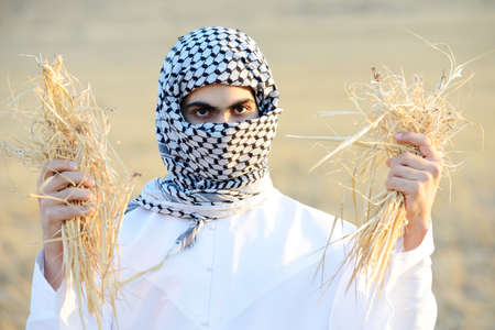 Kids on wheat fieldの写真素材