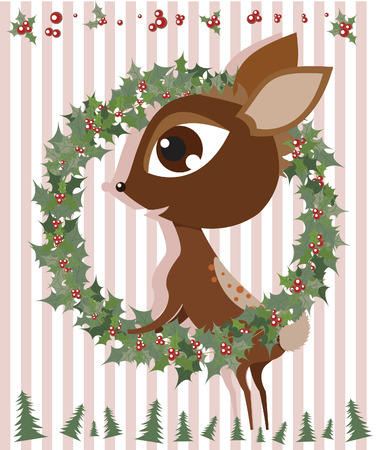 Rudolph Reindeerのイラスト素材