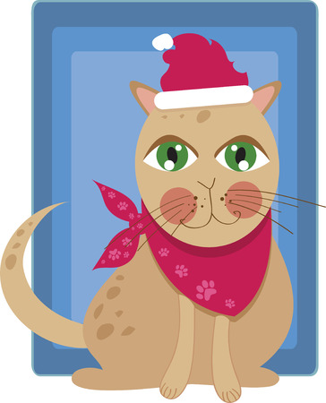 cat with green eyesのイラスト素材