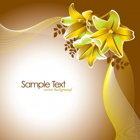 Flowers  Abstract Background  Vector のイラスト素材