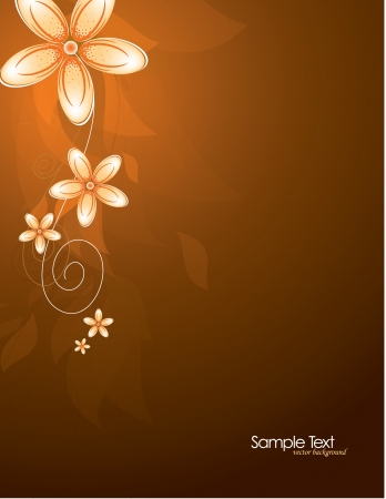 Flowers  Abstract Background  Vector のイラスト素材