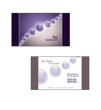 Business Card Template  Vector Illustration  のイラスト素材