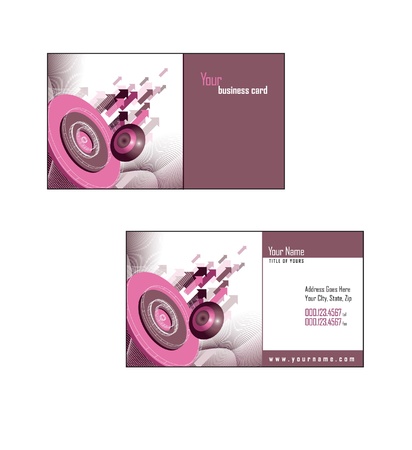 Business Card Template  Illustration のイラスト素材
