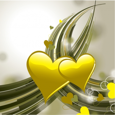 Valentine Day Background  Hearts のイラスト素材