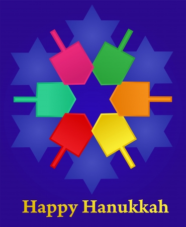 vector illustration of Hanukkahのイラスト素材