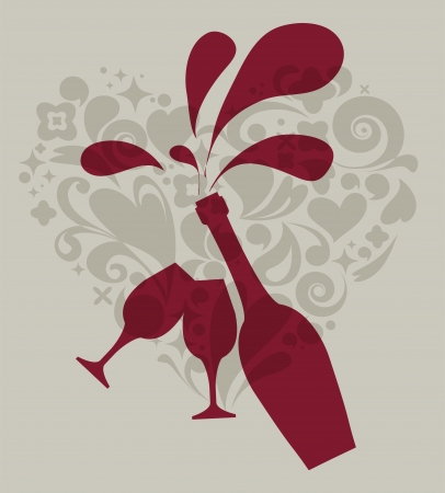 wedding invitationのイラスト素材