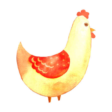 chicken Vector illustration for graphic design, Posters and animalsのイラスト素材