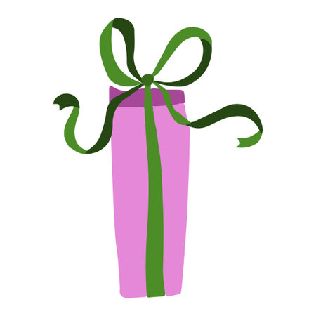 surprise gift box, birthday celebration, special gift package, loyalty program reward, miracle gift , vector icon, flat illustrationのイラスト素材