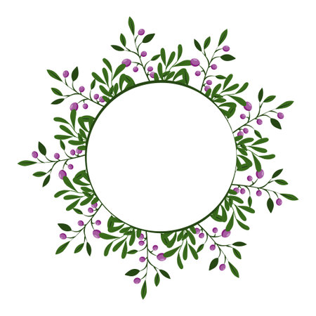 Flower Frames A set of cute retro flowers arranged without a wreath shape, perfect for wedding invitations and birthday cardsのイラスト素材