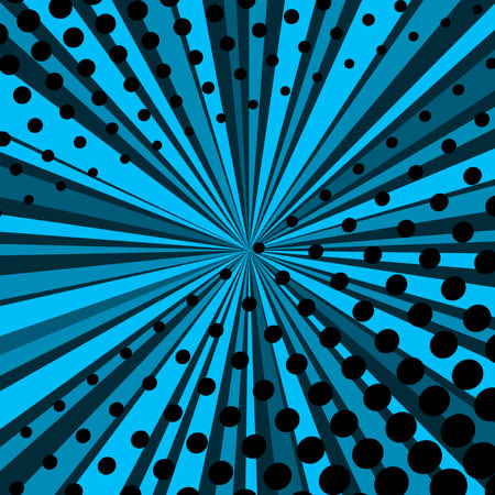 background in the style of comics, pop art. Vector banner for text. blueのイラスト素材