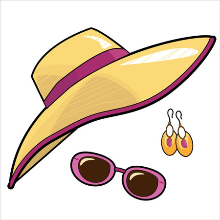 vector seamless pattern summer vacation beach siaのイラスト素材