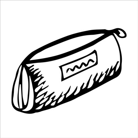 School backpacks. Children bright bags, funny color study equipment, kids elements, cartoon doodle style rucksacks. Stylish student accessories different shapes. Swanky vector isolated setのイラスト素材