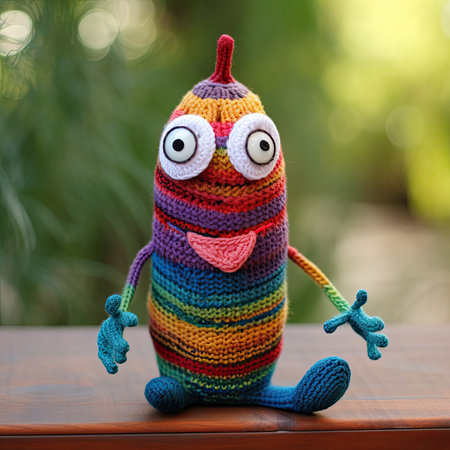 handmade doll knitted crochet homemade toy hobbyの素材