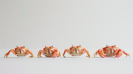 lobsters in a row; copy space, wallpaper,の素材