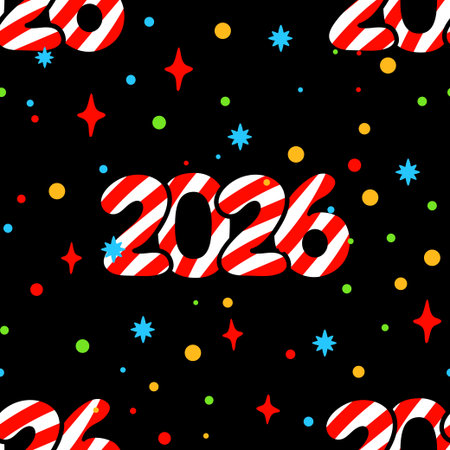 Vibrant 2026 New Year Eve celebrationのイラスト素材