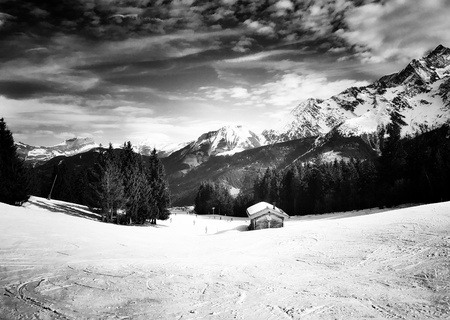 Mountain hut, Contamines Mont-joieの素材