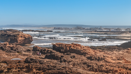 Scenic view of the Atlantic Ocean Coast, Morocco, Africaの写真素材