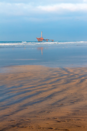 Scenic view of the Atlantic Ocean Coast, Morocco, Africaの写真素材