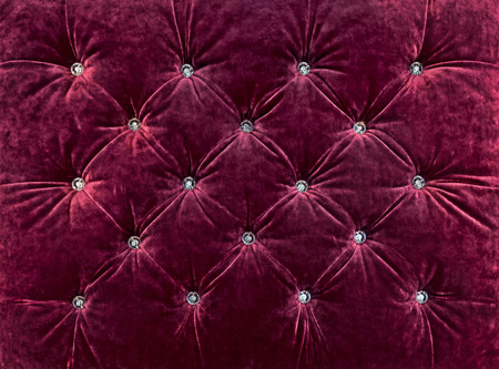 Texture of upholstered furniture, decorated with rhinestonesの写真素材