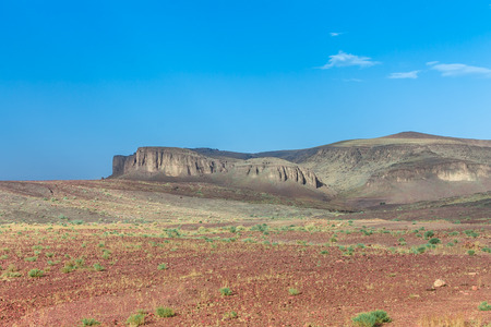 Landscape in the middle of the Atlas Mountains.の写真素材