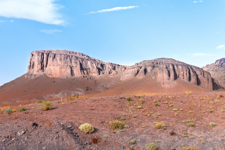 Landscape in the middle of the Atlas Mountains.の写真素材