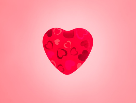 Love heart thumping beating on white background. Animation of red love heart thumping beating used...