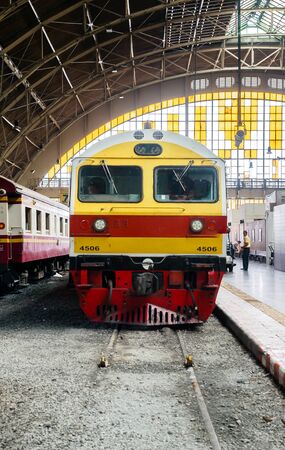 Bangkok, Thailand - May 25, 2019: Old Bangkok Railway Station unofficially known as Hua Lamphong...
