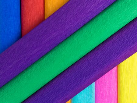 background color crepe paper rollsの写真素材