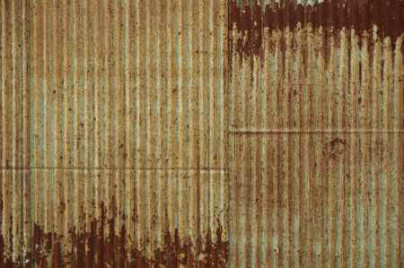 Very rusty corrugated iron
