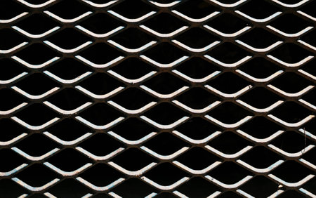Abstract of dirty metal grid