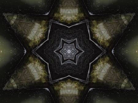 Black Mandala Star
