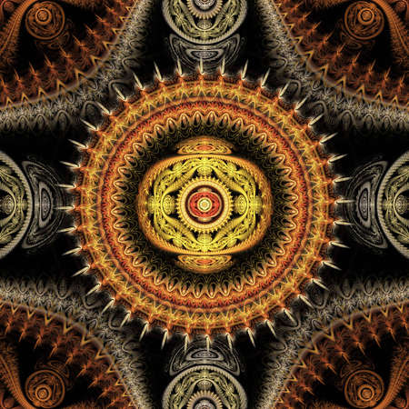 Square Fractal Backgroundの写真素材