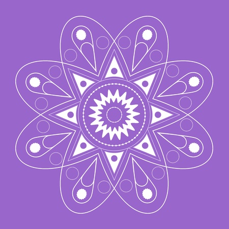 Purple Flowerのイラスト素材