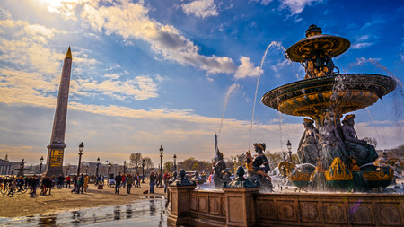 Place de la Concorde in Parisのeditorial素材