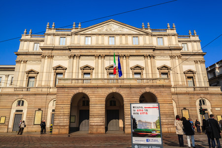 Milan opera house buildingのeditorial素材