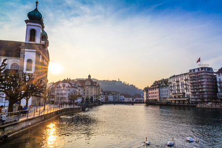 Lucerne lakeのeditorial素材