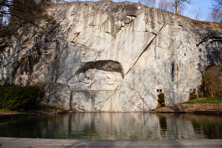 Dying lion reliefs のeditorial素材