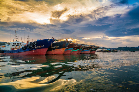 Yangjiang Dongping Fishing portのeditorial素材