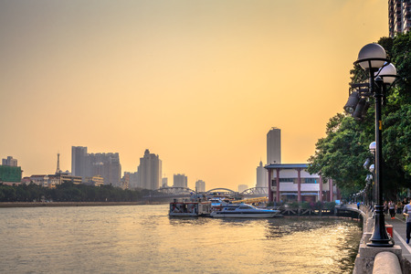Pearl River Huangpu Old Portのeditorial素材