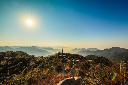 Hunan Mangshan Tiantai Mountainのeditorial素材