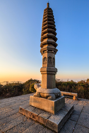 Hunan Mangshan Tiantai Mountainのeditorial素材