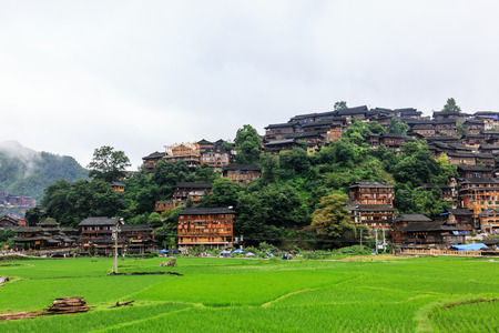 Kaili Lei Shanjiang thousands of Miao Villageのeditorial素材