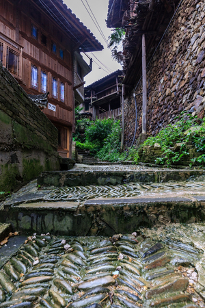 Kaili Lei Shanjiang thousands of Miao Villageのeditorial素材