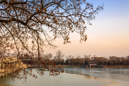 Summer Palace seventeen hole bridgeのeditorial素材