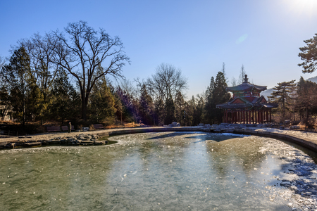 Xiangshan Park glasses lakeの写真素材