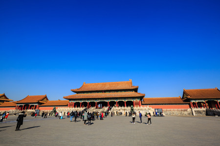 Palace Museum Taihe Gateのeditorial素材