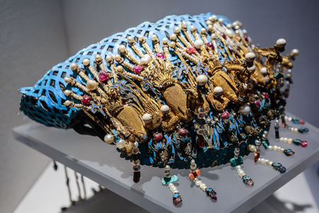 Museum of the National Palace Museum Treasures Museum exhibitsのeditorial素材