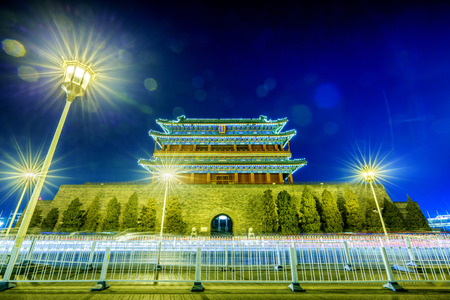 Zhengyangmen towerのeditorial素材